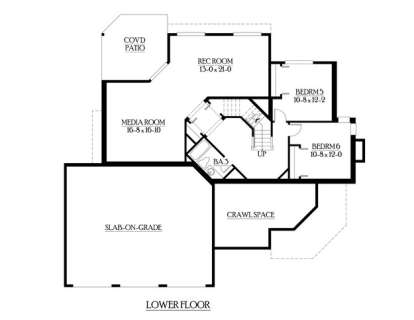 House Plan House Plan #6100 Drawing 1