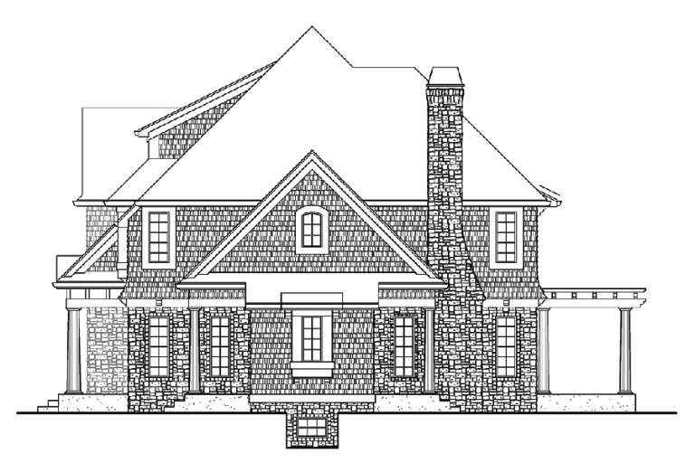 Craftsman House Plan #341-00227 Elevation Photo