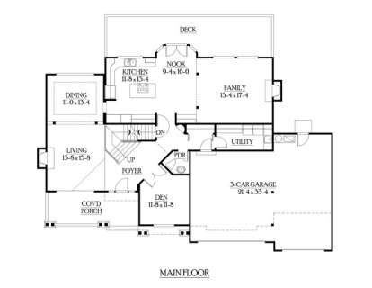 Floorplan 2 for House Plan #341-00228