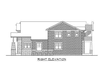 Lake Front House Plan #341-00229 Elevation Photo