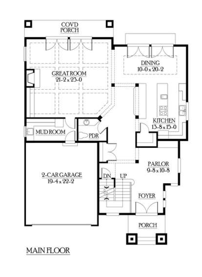 Floorplan 2 for House Plan #341-00229