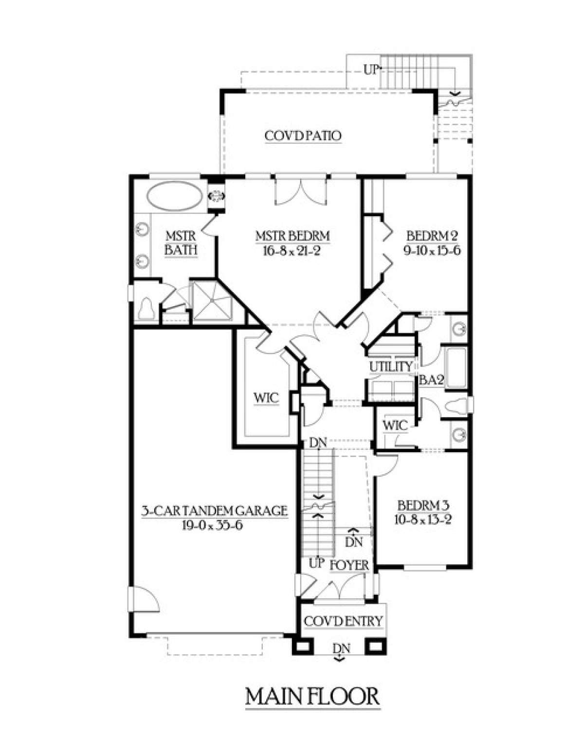 Floorplan 2 for House Plan #341-00230