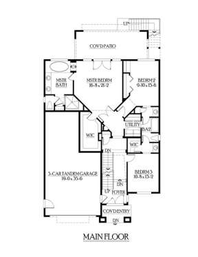 Floorplan 2 for House Plan #341-00230