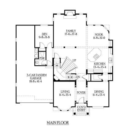 Floorplan 2 for House Plan #341-00232