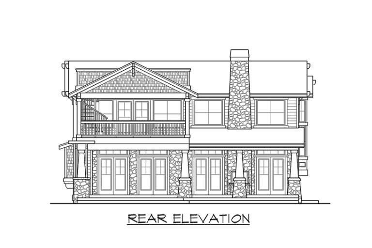 Mountain House Plan #341-00233 Elevation Photo