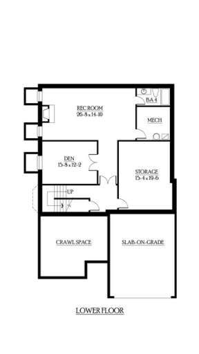 Floorplan 1 for House Plan #341-00233