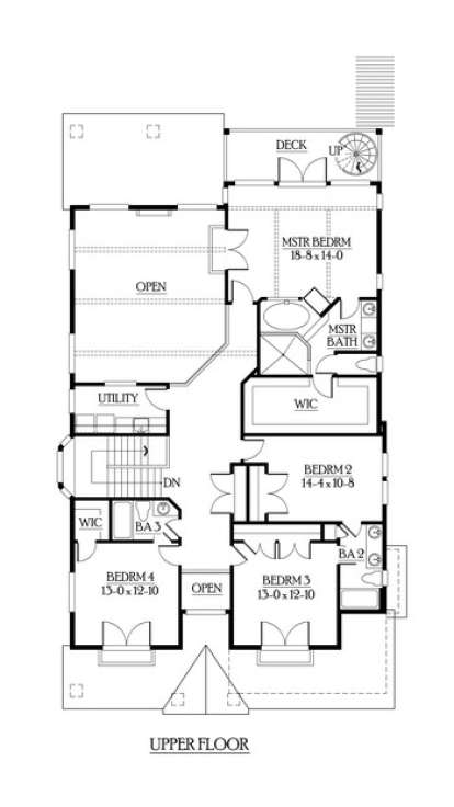 Floorplan 3 for House Plan #341-00233