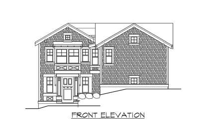 Craftsman House Plan #341-00234 Elevation Photo