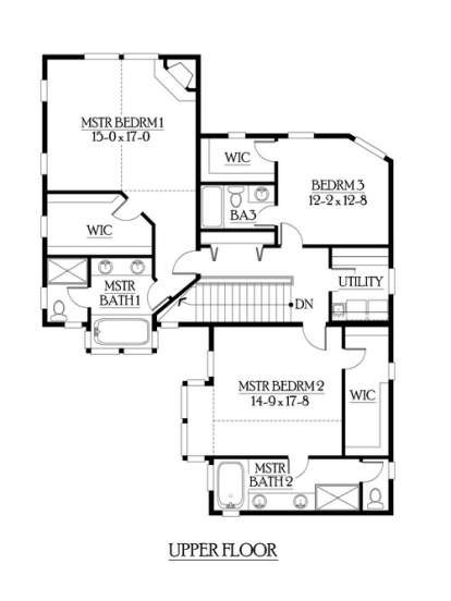 Floorplan 3 for House Plan #341-00234