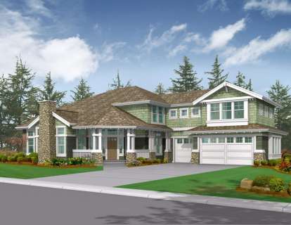 Northwest House Plan #341-00235 Elevation Photo