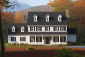 Traditional House Plan #033-00124 Elevation Photo