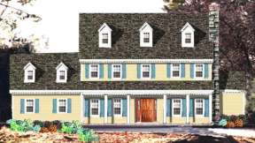 Traditional House Plan #033-00124 Elevation Photo