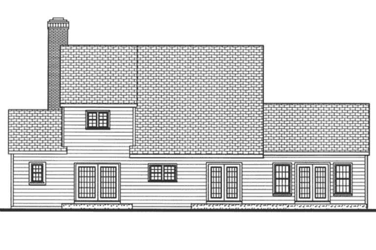 Traditional House Plan #033-00124 Elevation Photo