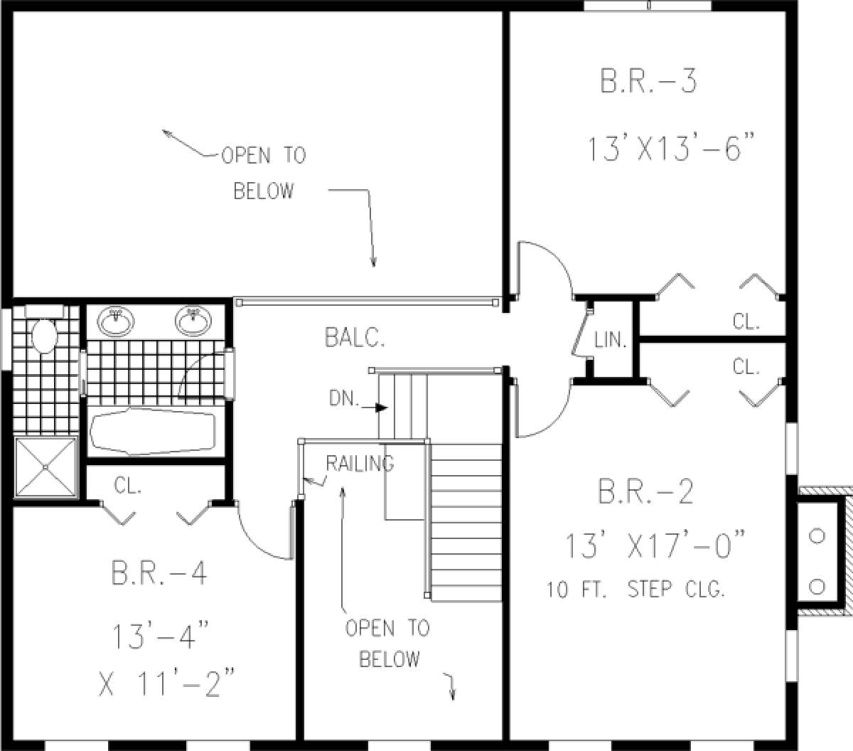 Floorplan 2 for House Plan #033-00124