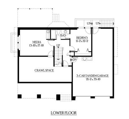 Floorplan 1 for House Plan #341-00237