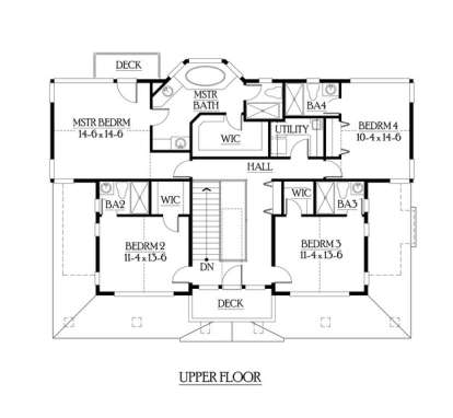 Floorplan 3 for House Plan #341-00237