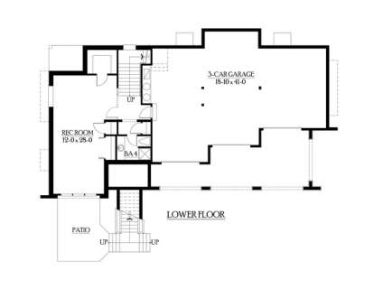 Floorplan 1 for House Plan #341-00239