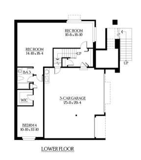 Floorplan 1 for House Plan #341-00240