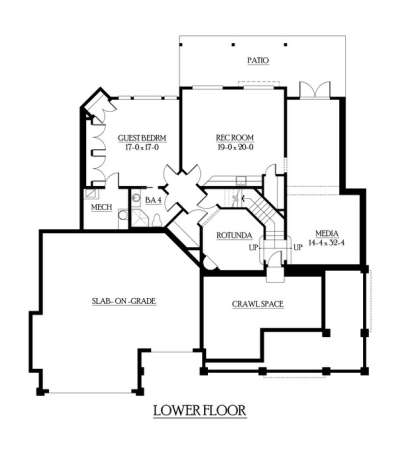 Floorplan 1 for House Plan #341-00243