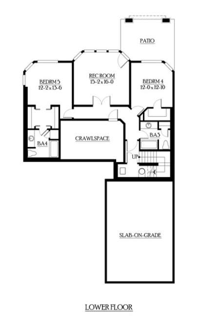Floorplan 1 for House Plan #341-00244