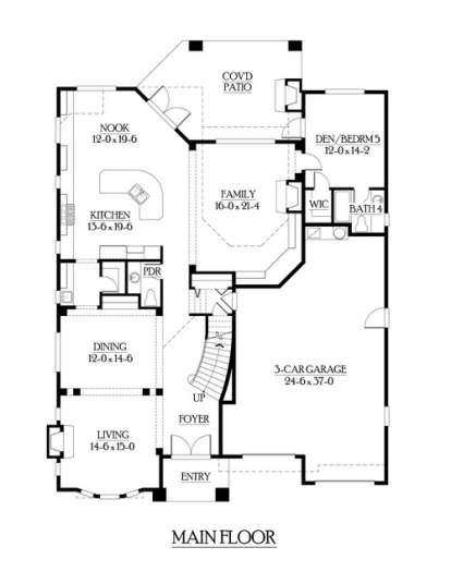 Floorplan 1 for House Plan #341-00248