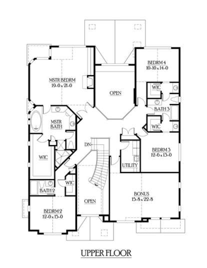 Floorplan 2 for House Plan #341-00248