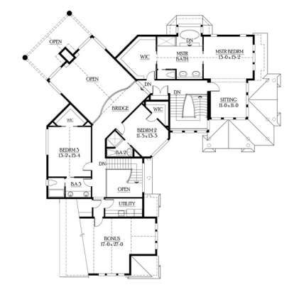 Floorplan 2 for House Plan #341-00249