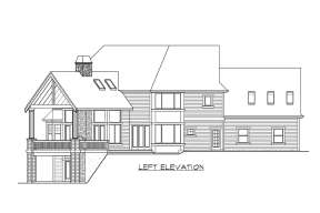 Lake Front House Plan #341-00250 Elevation Photo