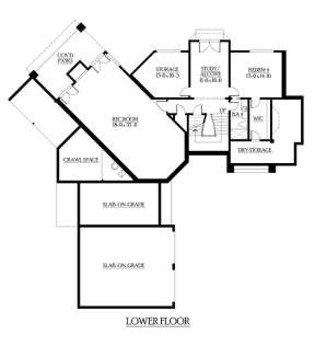 Floorplan 1 for House Plan #341-00250