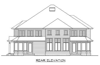 Luxury House Plan #341-00251 Elevation Photo