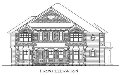 Craftsman House Plan #341-00253 Elevation Photo