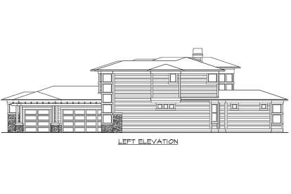 Luxury House Plan #341-00254 Elevation Photo