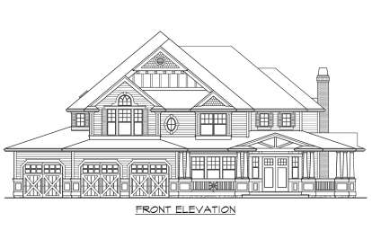 Country House Plan #341-00256 Elevation Photo