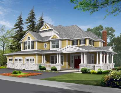 Country House Plan #341-00256 Elevation Photo