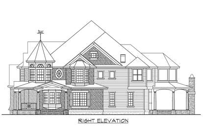 Luxury House Plan #341-00257 Elevation Photo