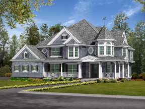 Luxury House Plan #341-00257 Elevation Photo