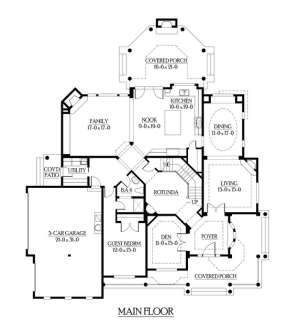 Floorplan 1 for House Plan #341-00257