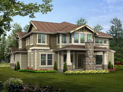 Mountain House Plan #341-00258 Elevation Photo