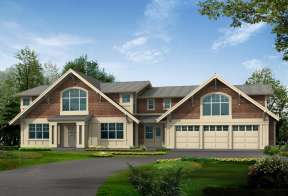 Craftsman House Plan #341-00259 Elevation Photo