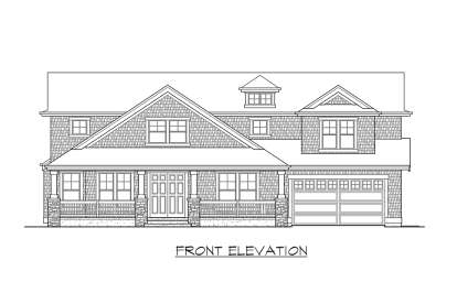 Craftsman House Plan #341-00260 Elevation Photo