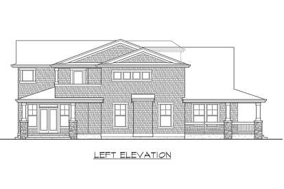 Craftsman House Plan #341-00260 Elevation Photo