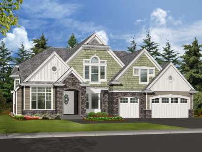 5 Bed, 4 Bath, 4660 Square Foot House Plan - #341-00263