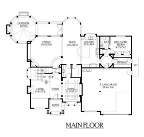 Floorplan 1 for House Plan #341-00263