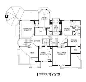 Floorplan 2 for House Plan #341-00263
