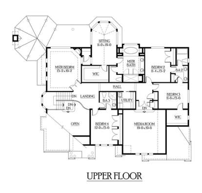 Floorplan 2 for House Plan #341-00263