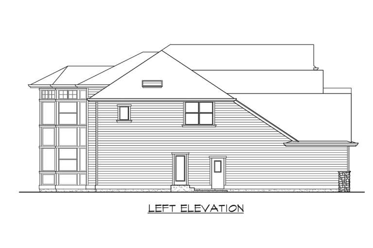 Luxury House Plan #341-00264 Elevation Photo