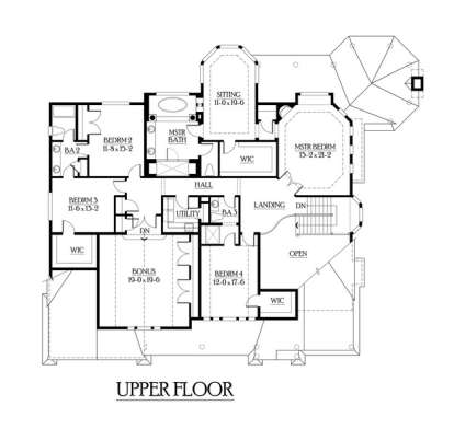 Floorplan 2 for House Plan #341-00264