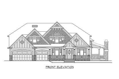 Country House Plan #341-00265 Elevation Photo