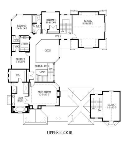 Floorplan 2 for House Plan #341-00266