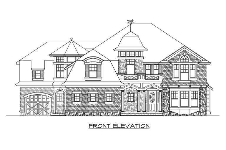 Craftsman House Plan #341-00267 Elevation Photo
